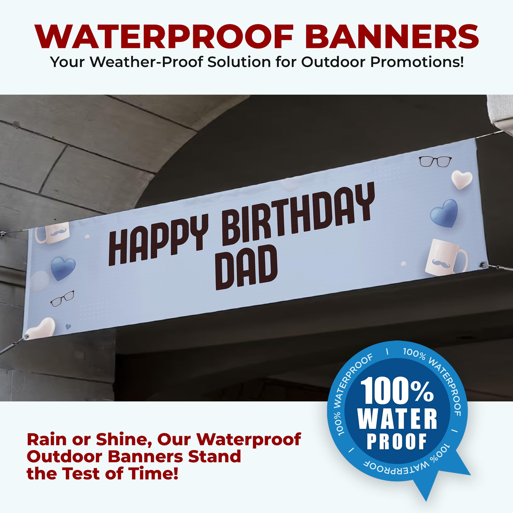 Happy Birthday Dad Large Banner