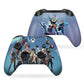 Blue Fortnite Inspired Xbox Series X Controller Front and Back Print