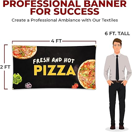 Fresh and Hot Pizza Large Banner