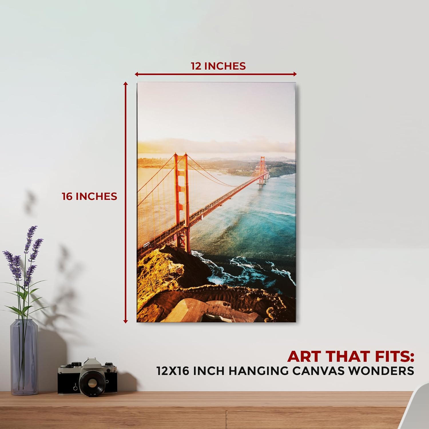 Golden Gate Bridge Wall Canvas Set of 1