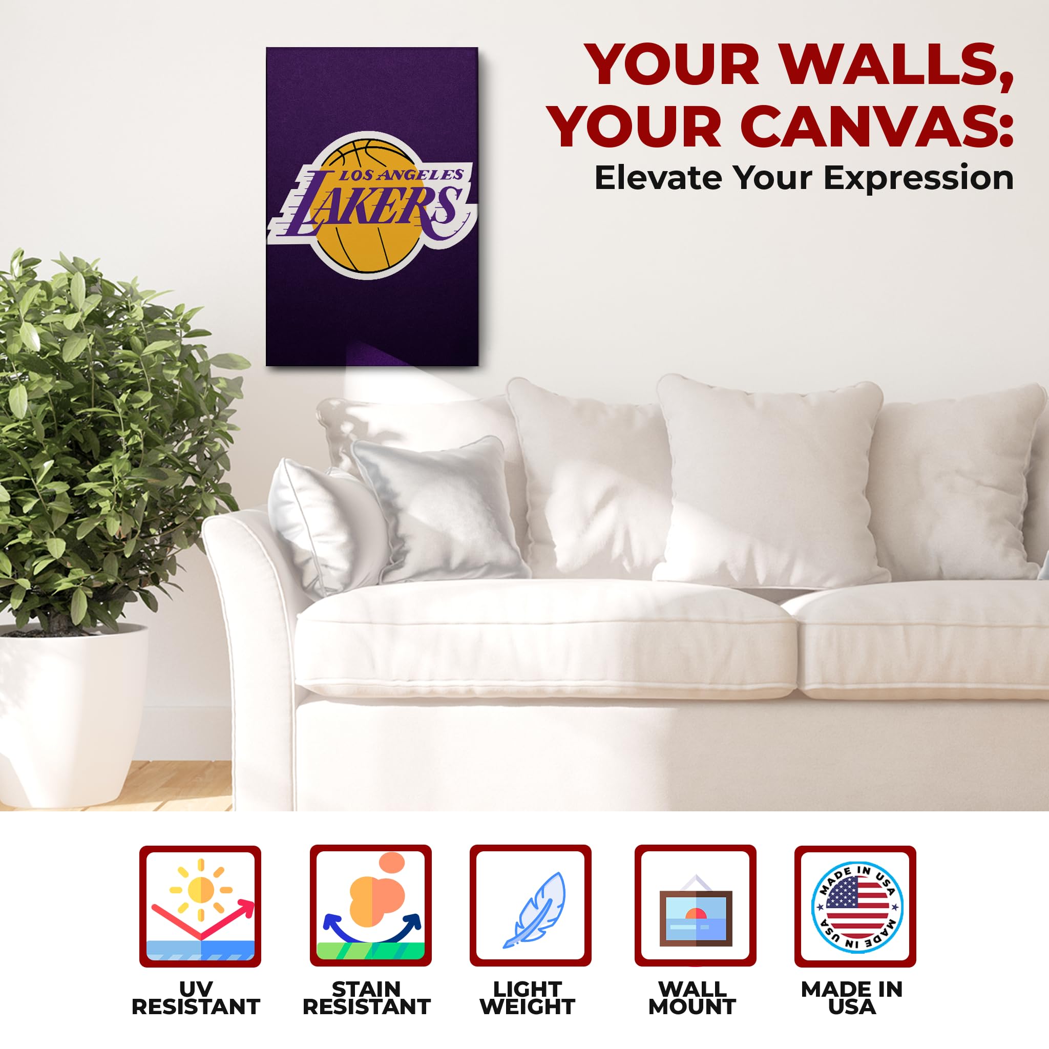 Los Angeles Lakers Wall Canvas Set of 1