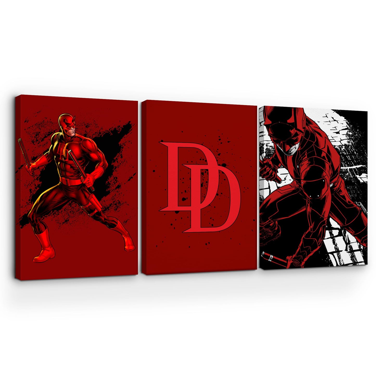 Dare Devil Wall Canvas Set of 3 - 16x24