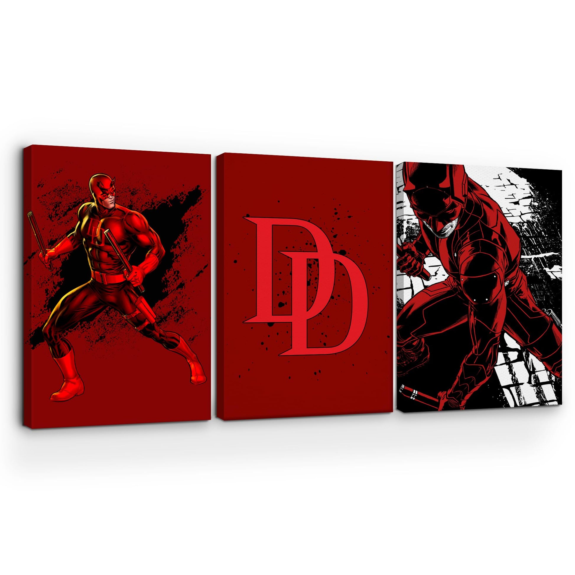 Dare Devil Wall Canvas Set of 3 - 16x24