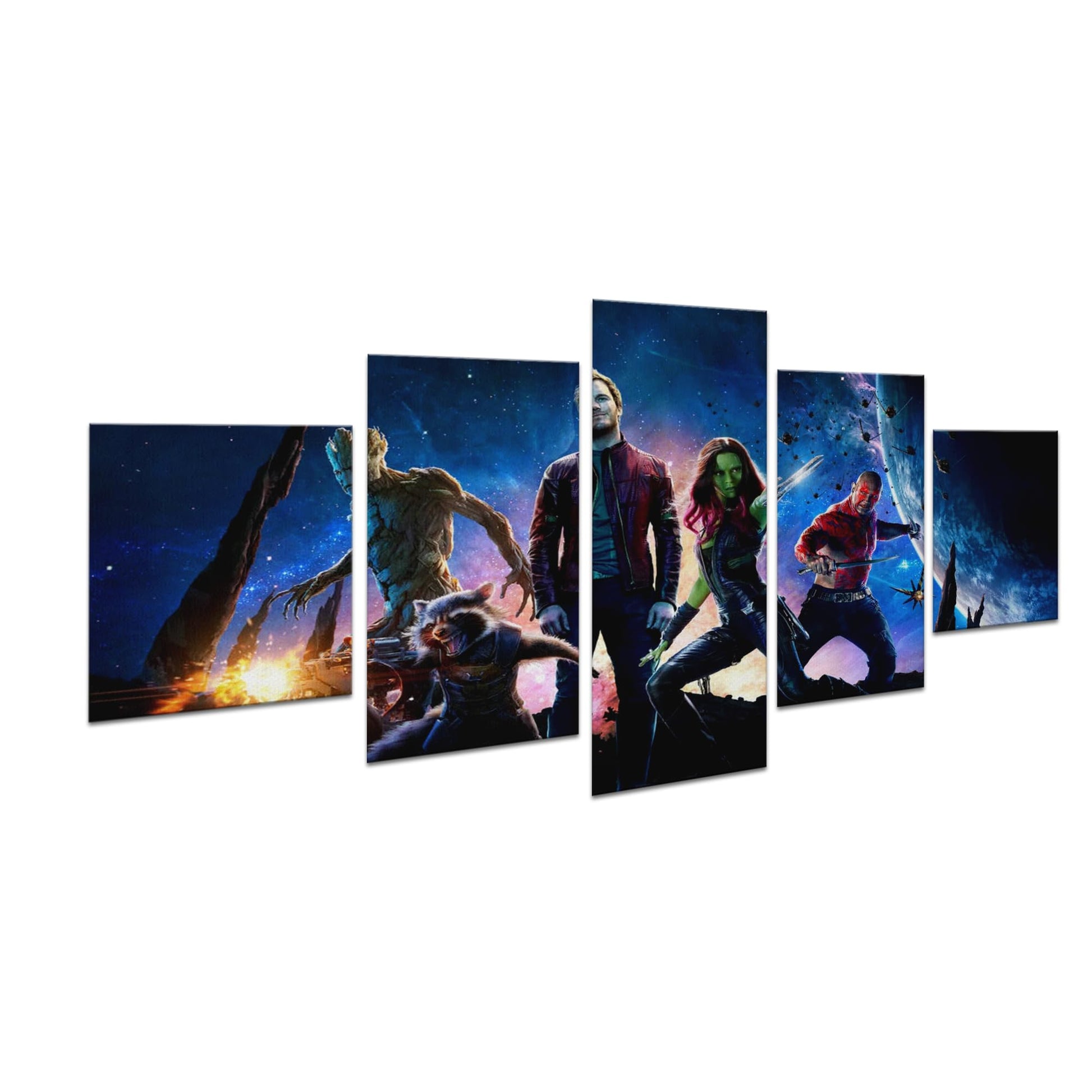 Guardians of Galaxy Wall Canvas Set of 5 - 40x20