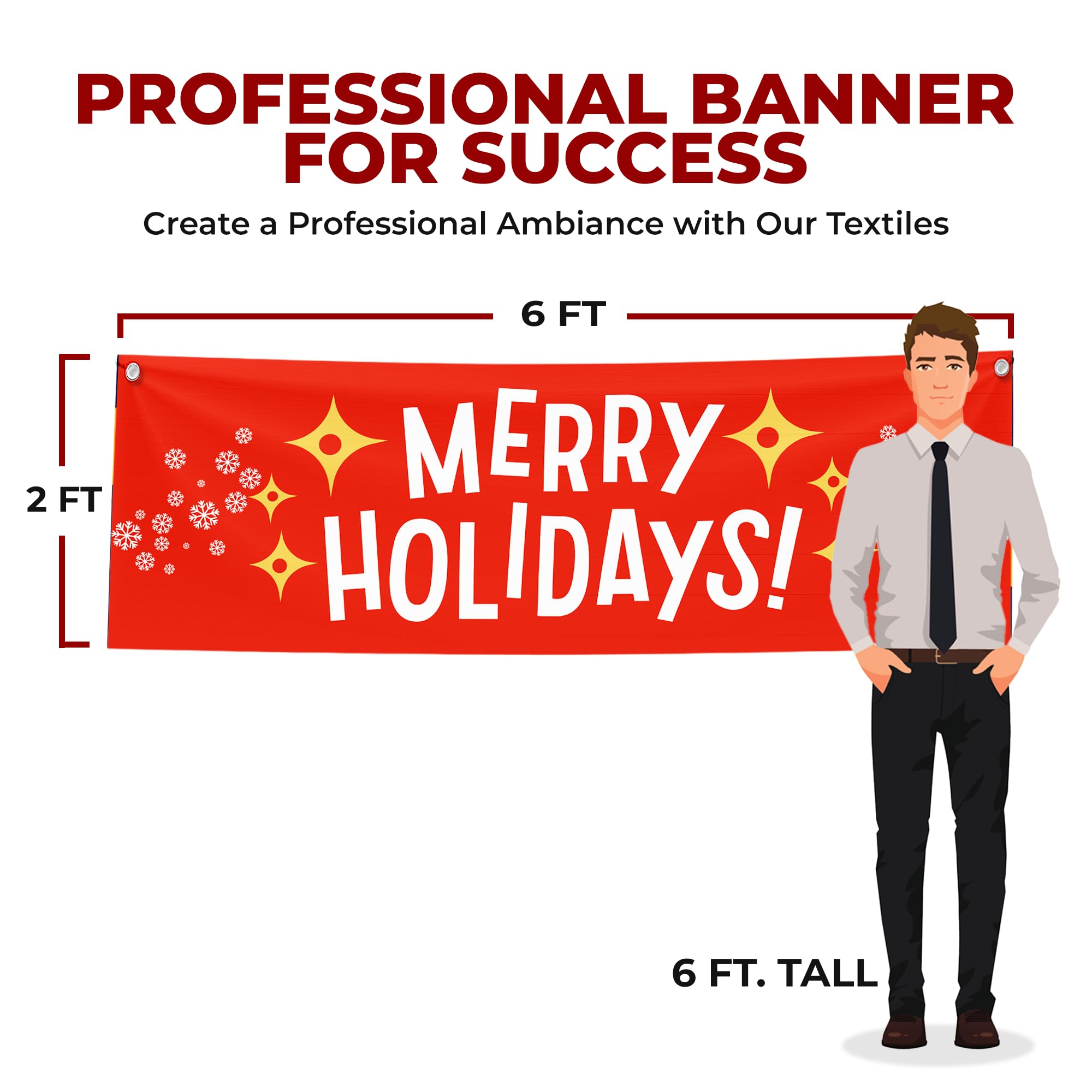 Merry Holidays Large Banner