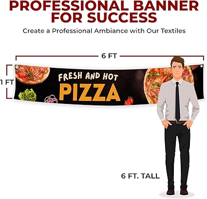 Fresh and Hot Pizza Large Banner