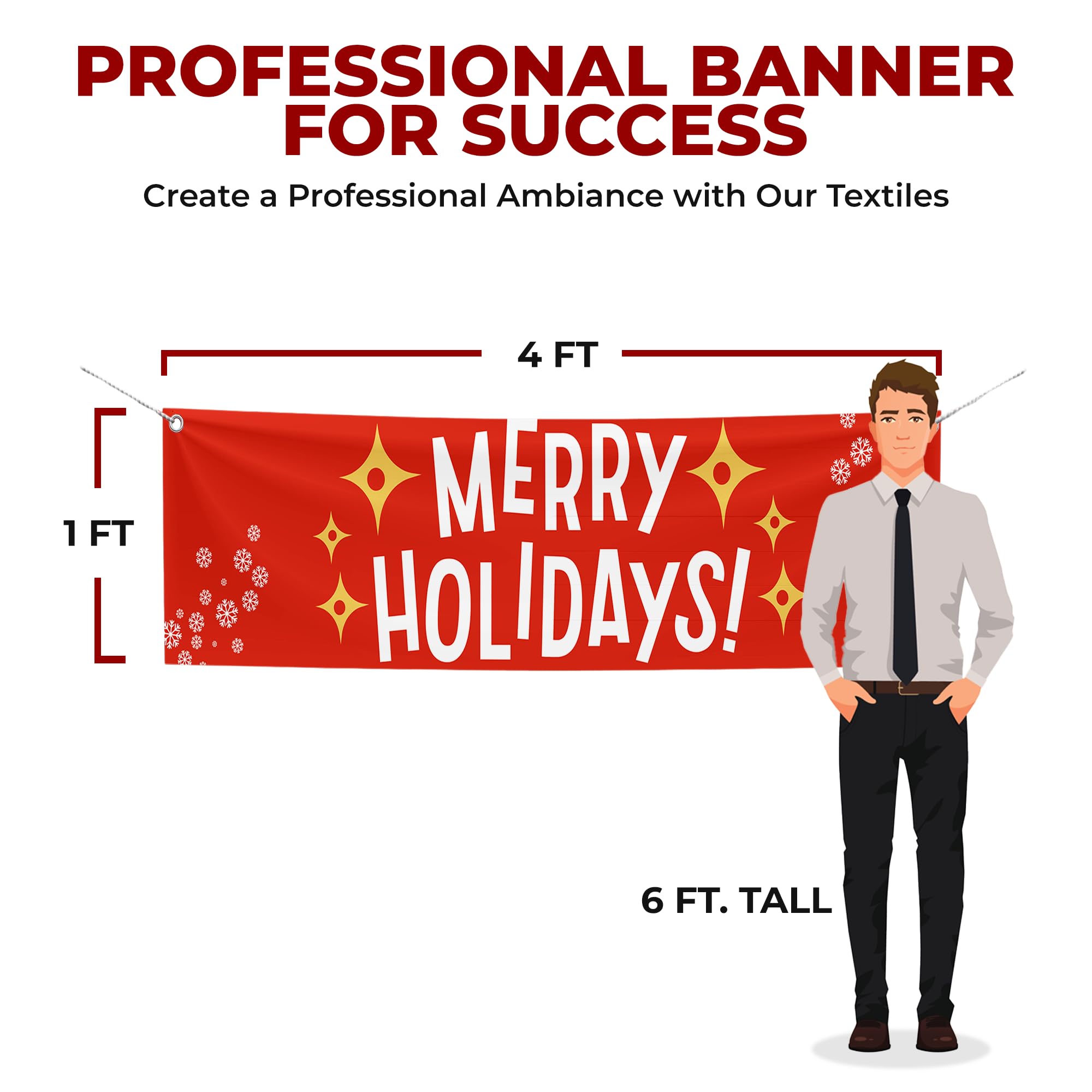 Merry Holidays Large Banner