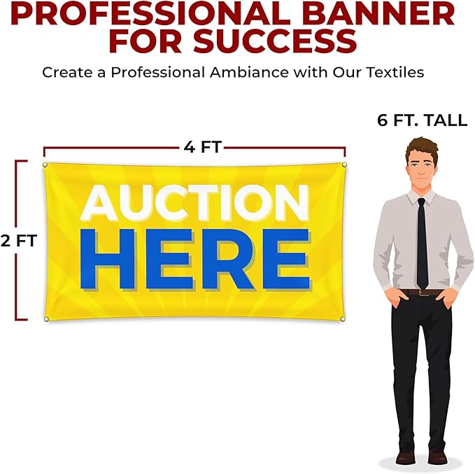 Auction Here Large Banner