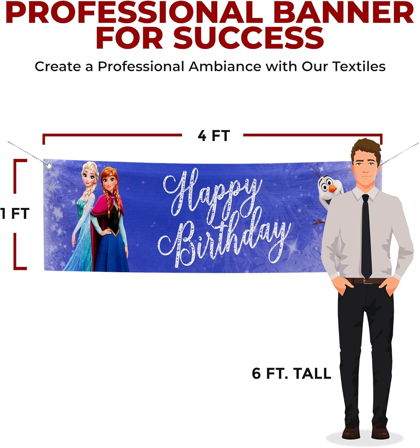 Frozen Birthday Large Banner