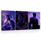 Black Panther Wall Canvas Set of 3 - 16x24