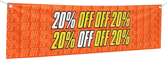 20% Off Large Banner