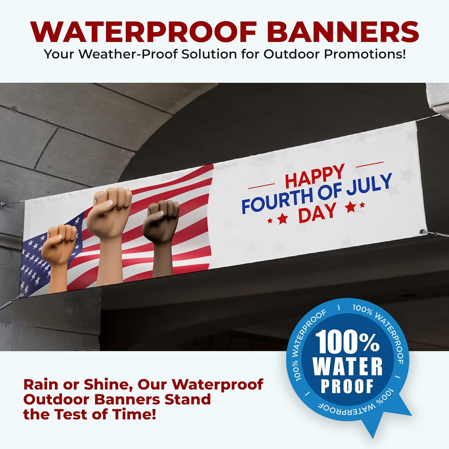 4th of July Large Banner