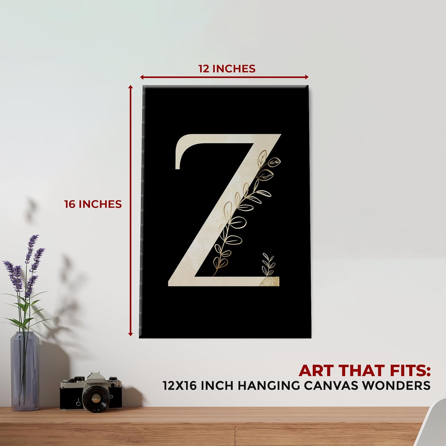 Letter Z Canvas Set of 1