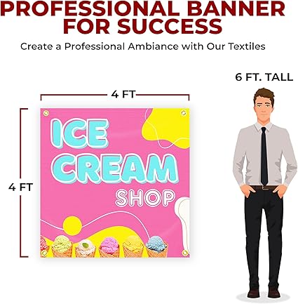 Ice Cream Shop Large Banner