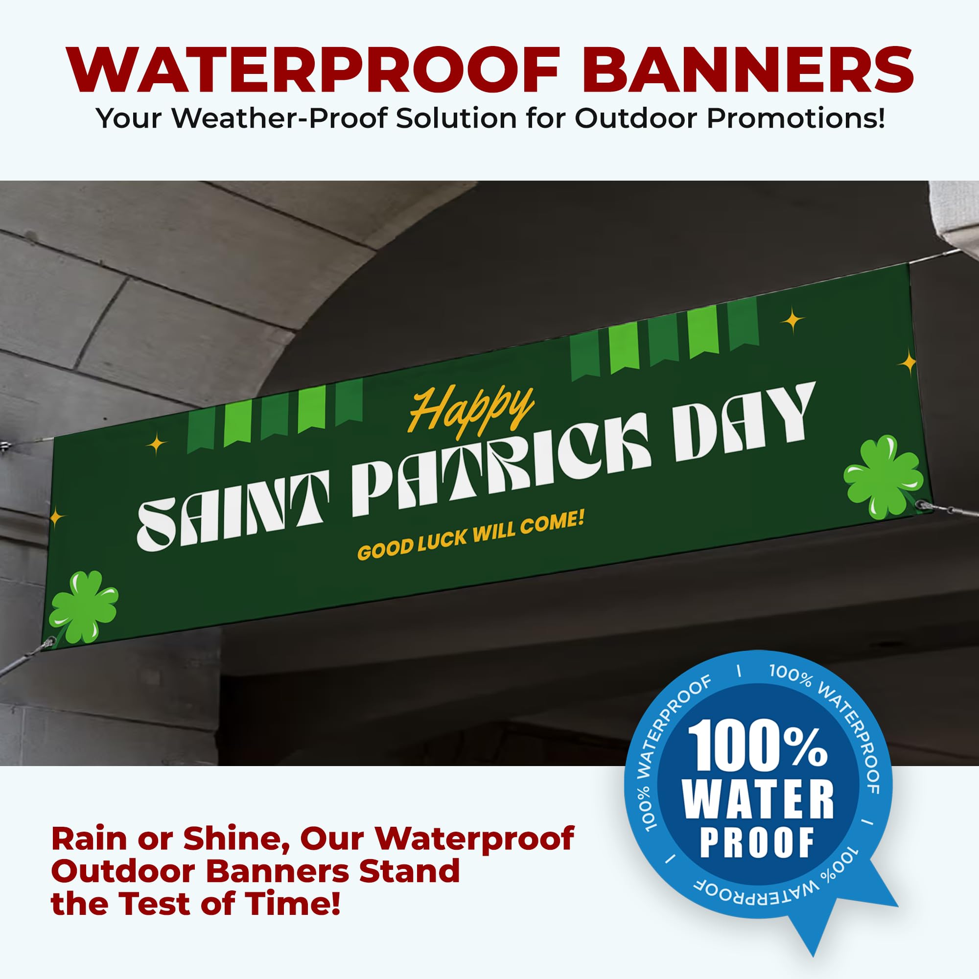 Happy Saint Patrick Day Large Banner