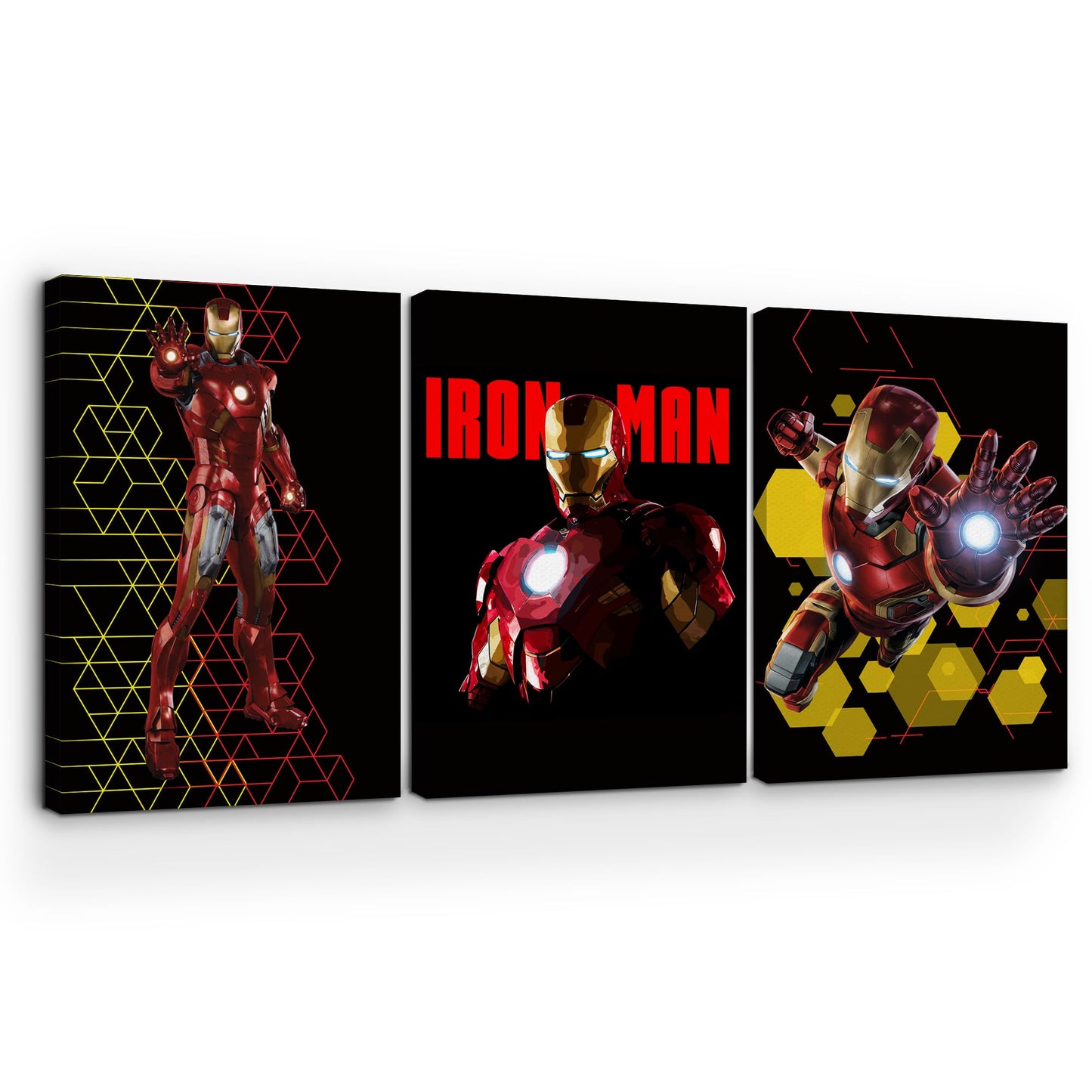 Iron Man Wall Canvas Set of 3 - 16x24