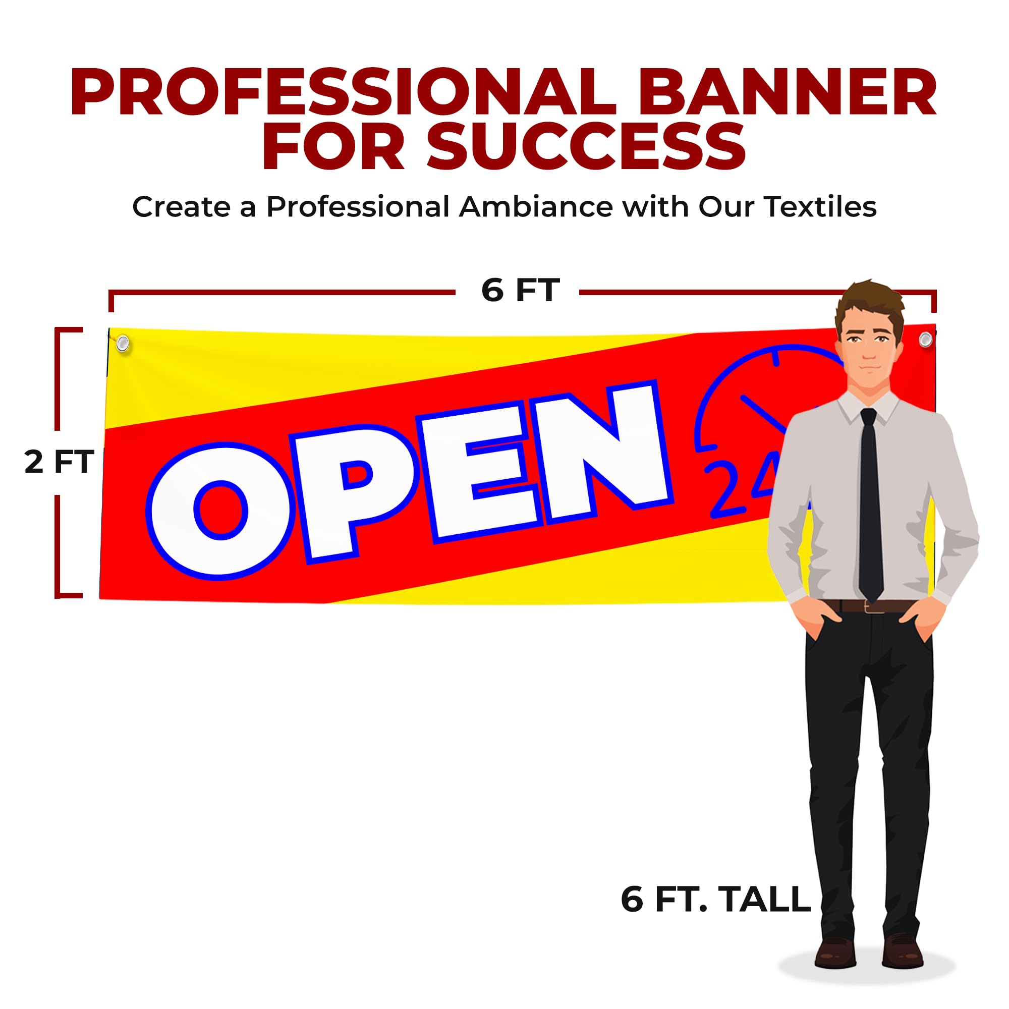 Open 24x7 Large Banner