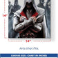 Assassin's Creed Wall Canvas 1 Piece Set of 1 - 14x14