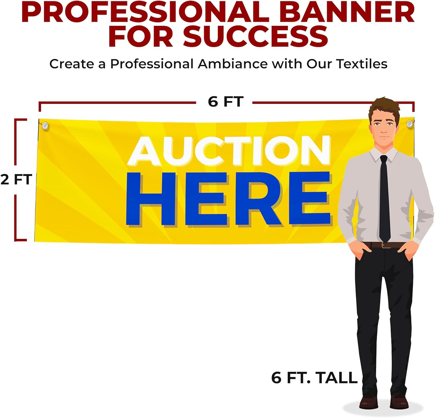 Auction Here Large Banner