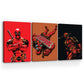 Dead Pool Wall Canvas Set of 3 - 16x24