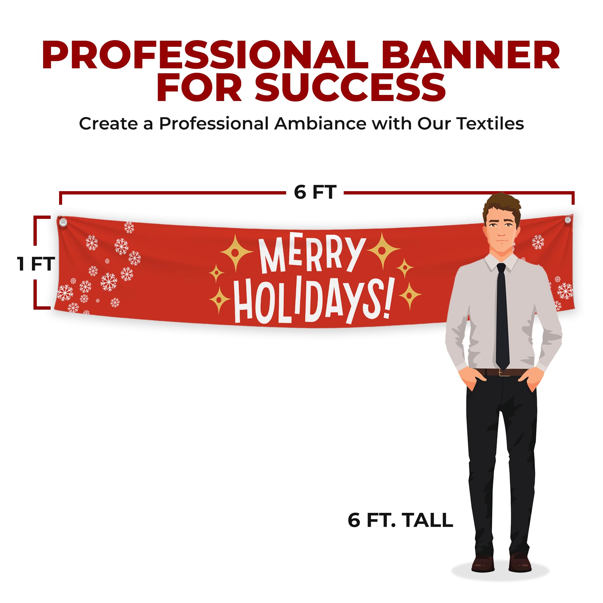 Merry Holidays Large Banner