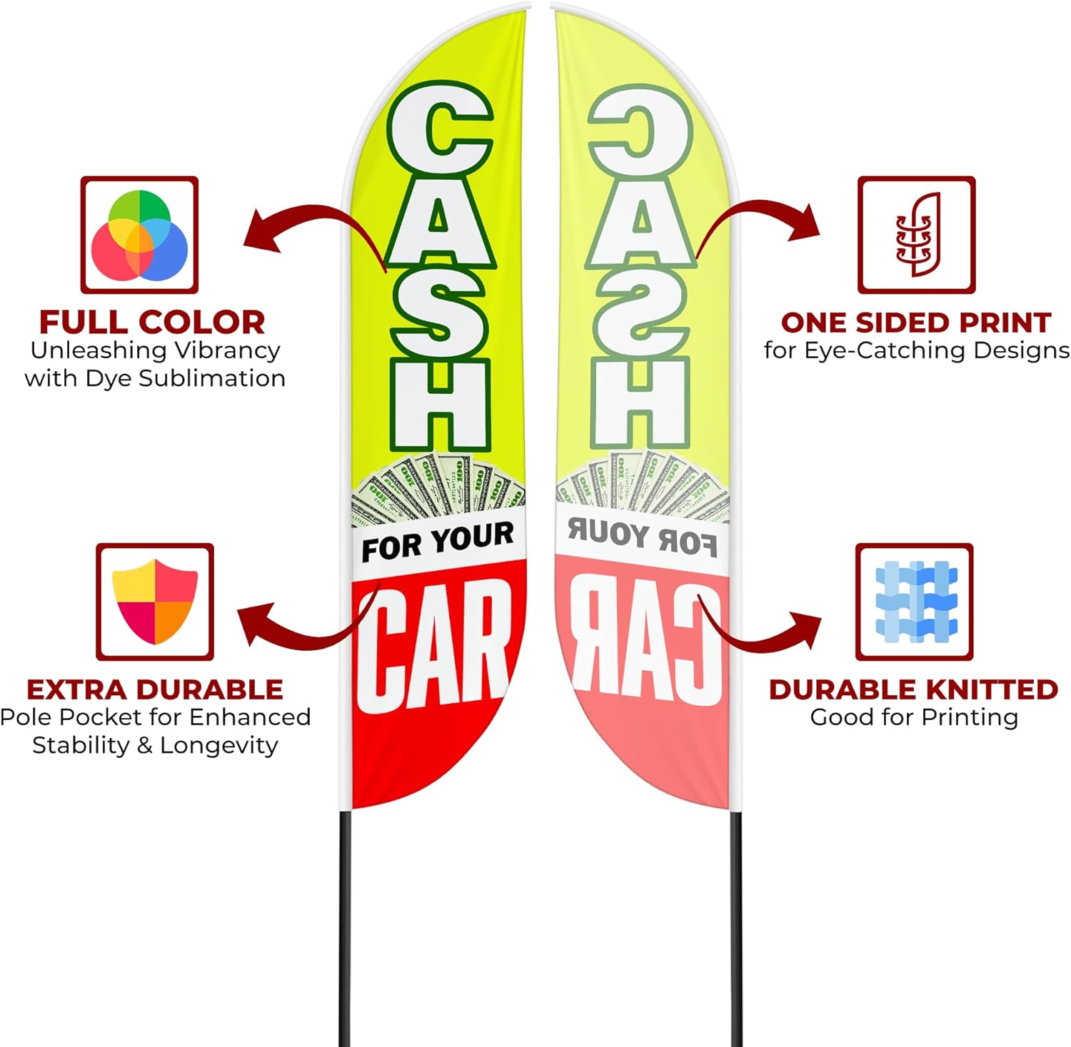 Cash for Car Feather Flag / Swooper Flag