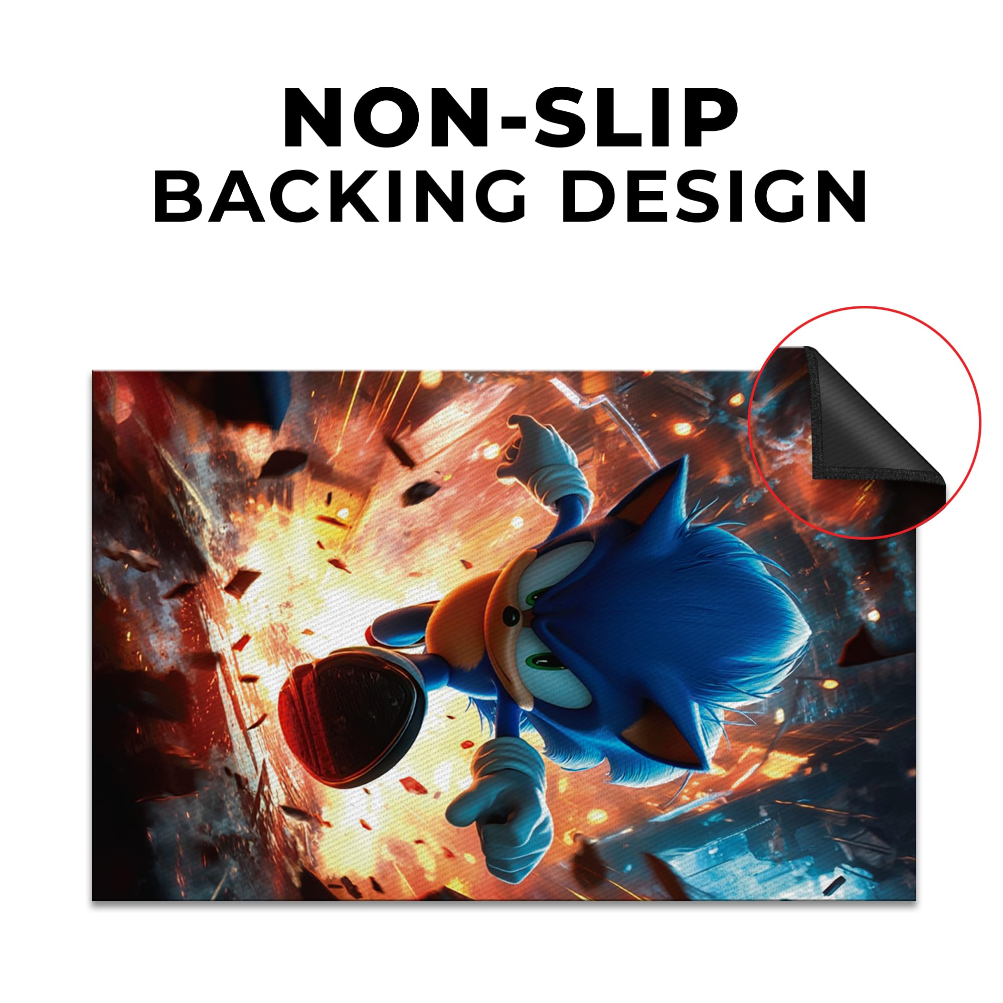 Sonic Decor Rug- 62x40 inches