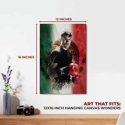 Canelo Alvarez Wall Canvas Set of 1 Set of 1 - 12x16