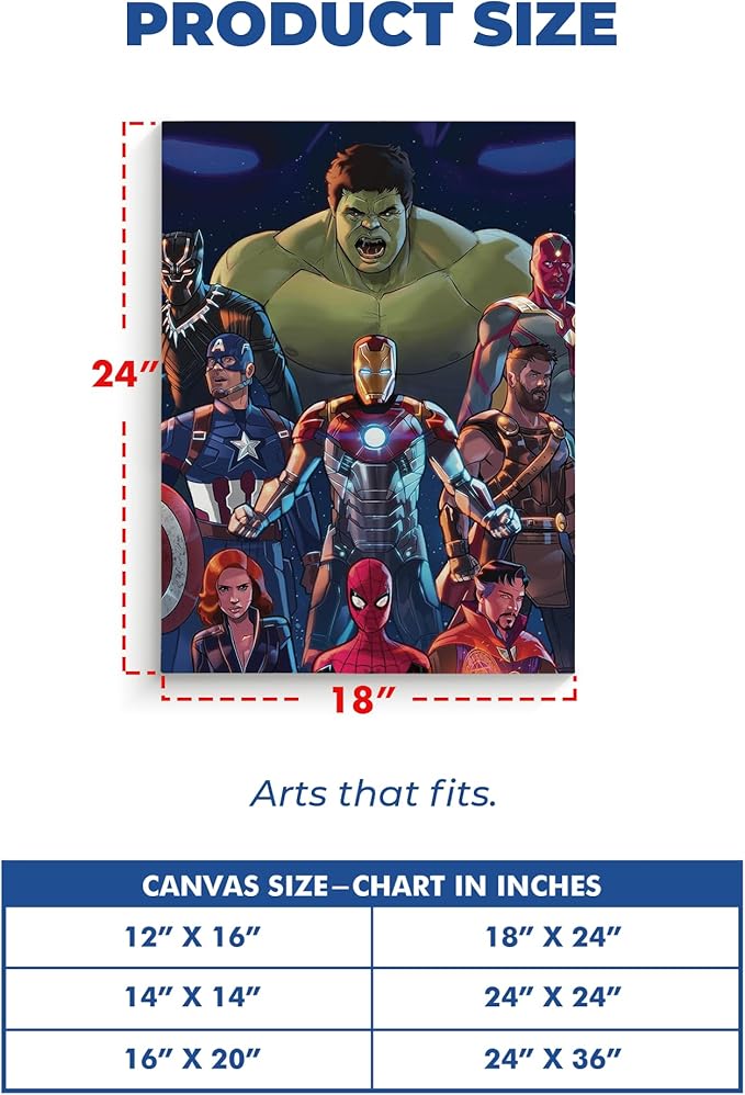 Avengers Wall Canvas 1 Piece