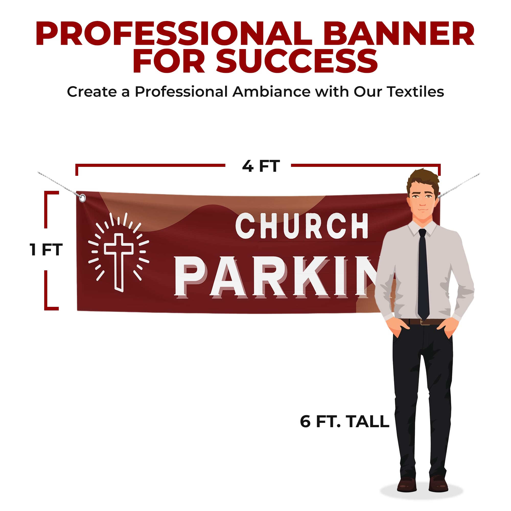 Church Parking Large Banner