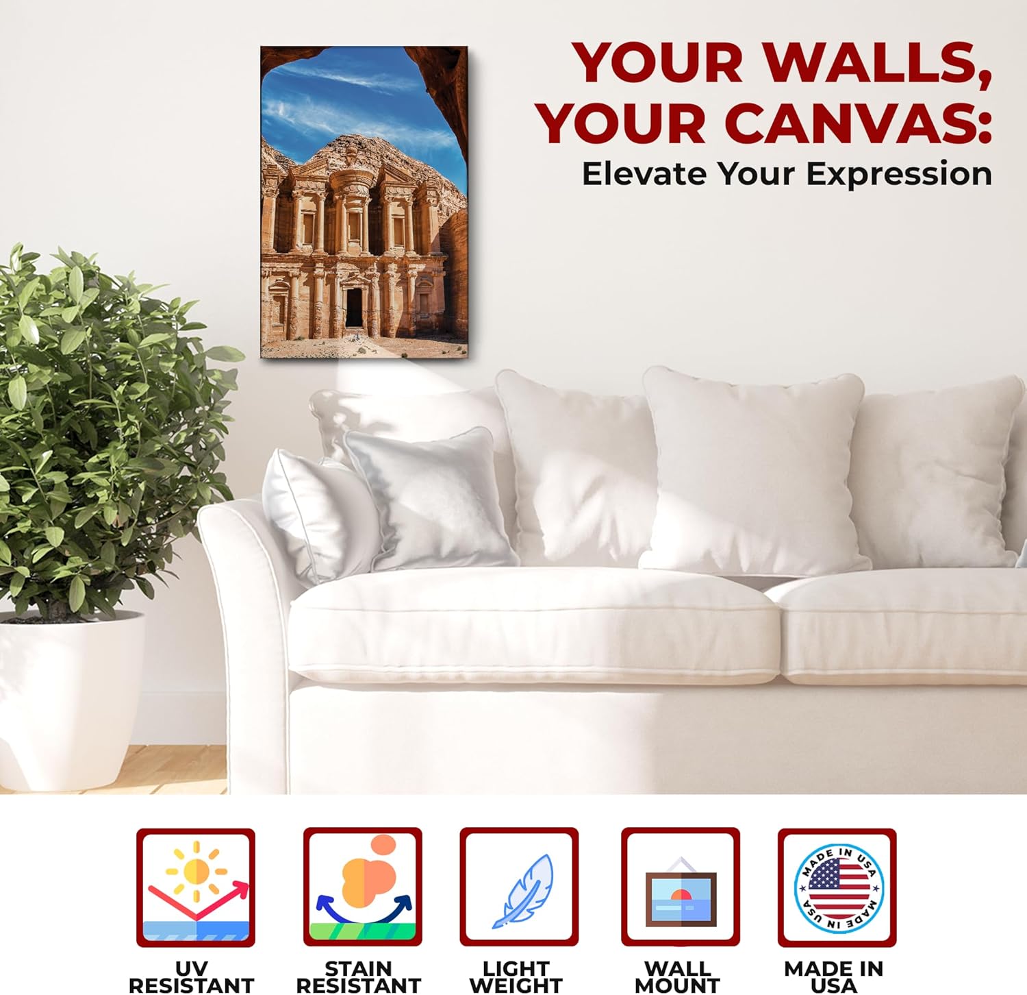 Petra Wall Canvas Set of 1