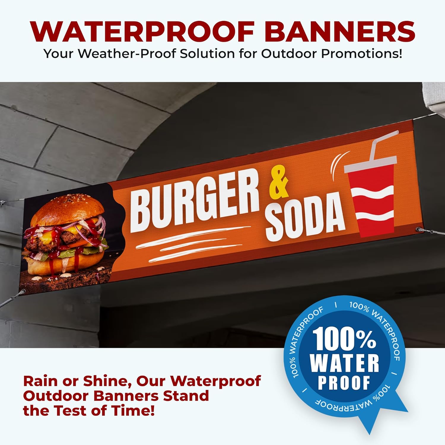 Burger and Soda Large Banner