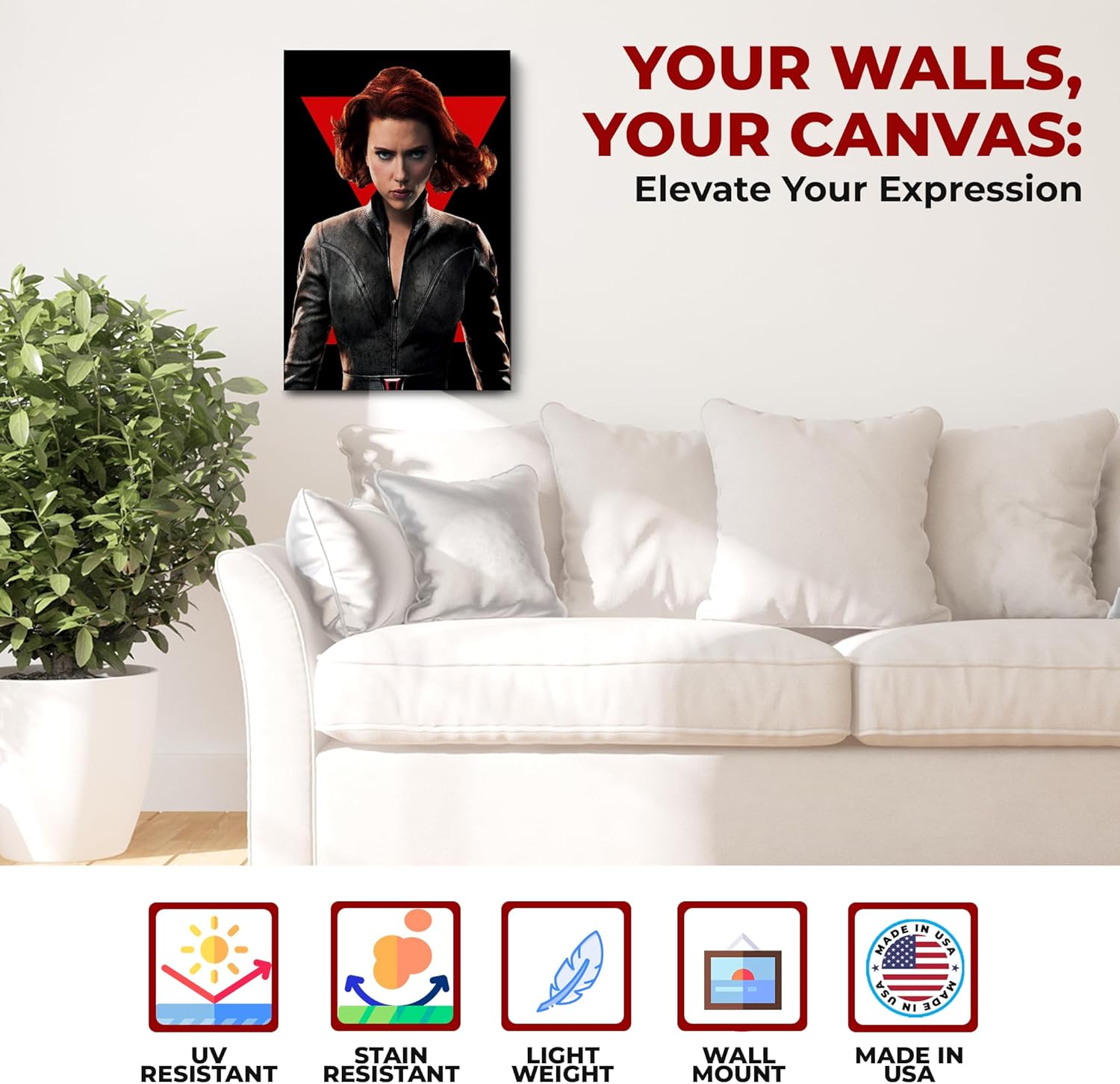 Black Widow Wall Canvas