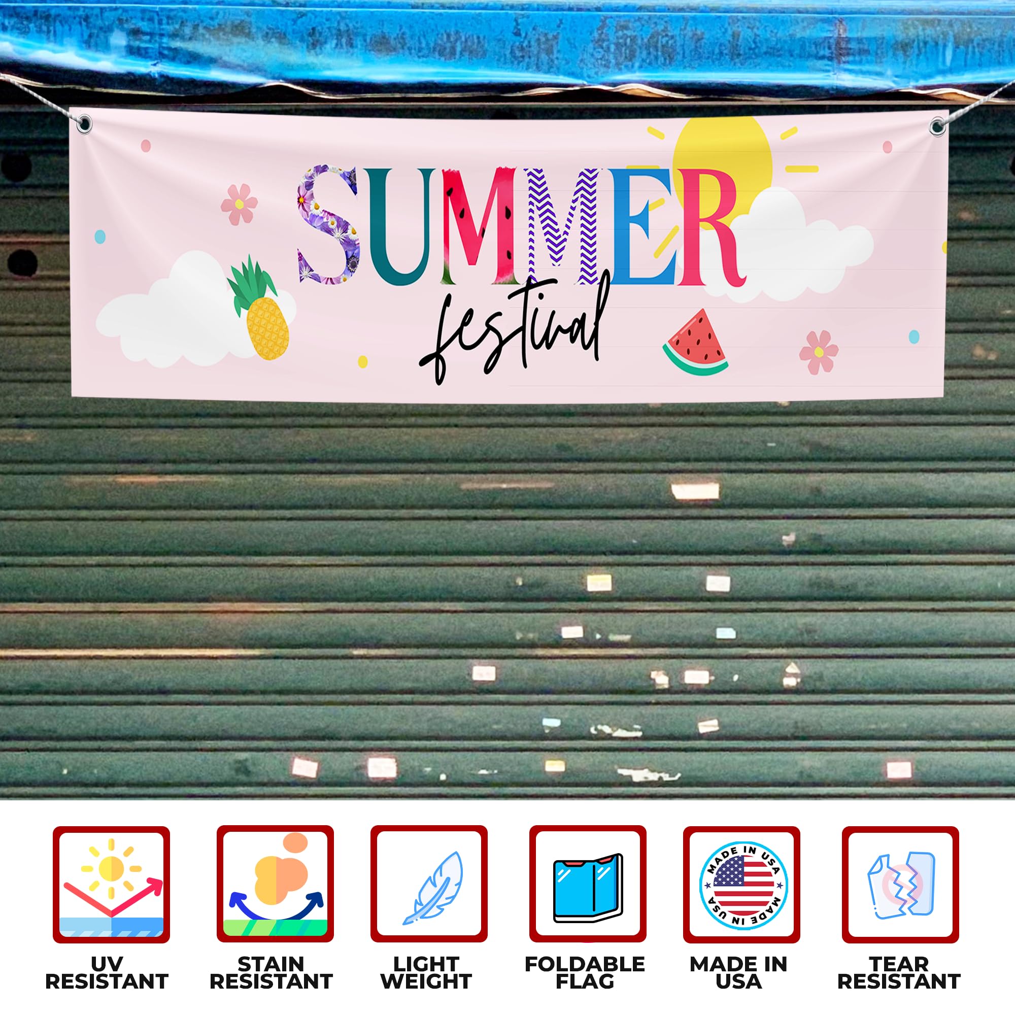 Summer Festival Large Banner