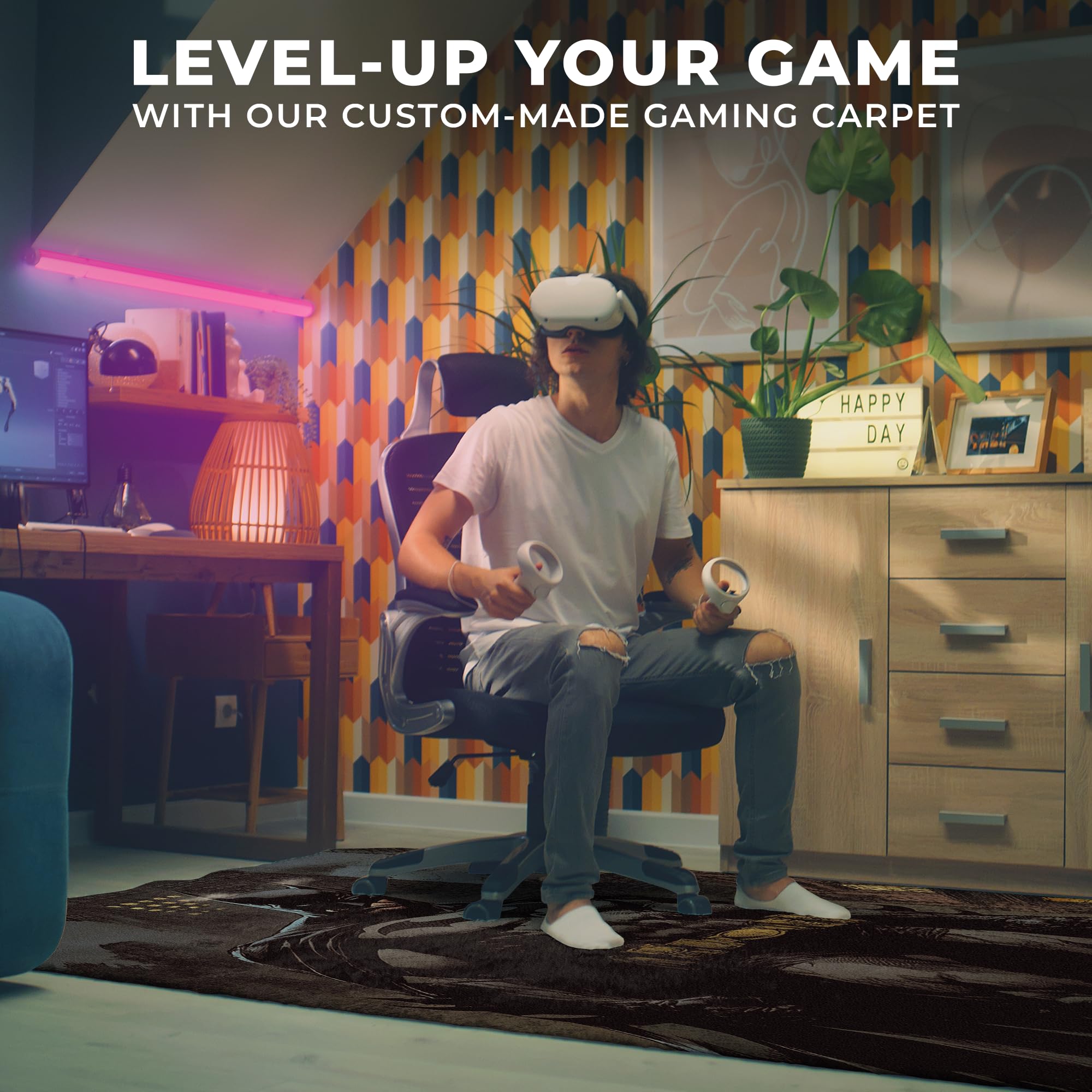 Dark Knight Batman Decor Rug- 62x40 inches