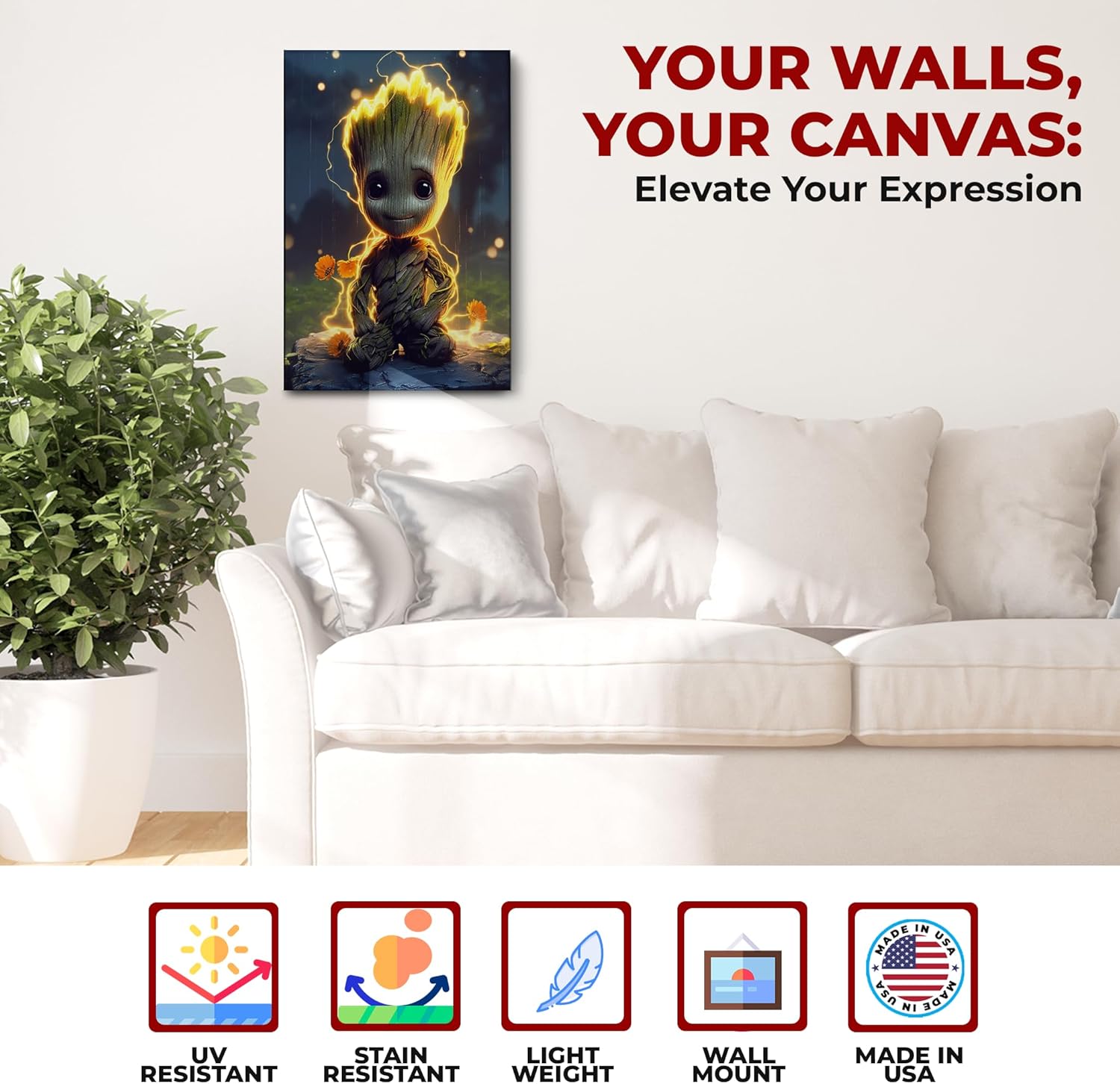 Groot Wall Canvas