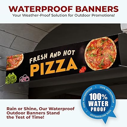 Fresh and Hot Pizza Large Banner