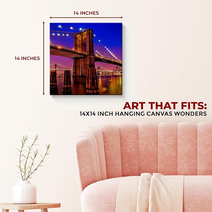 Brooklyn Bridge Wall Canvas Set of 1