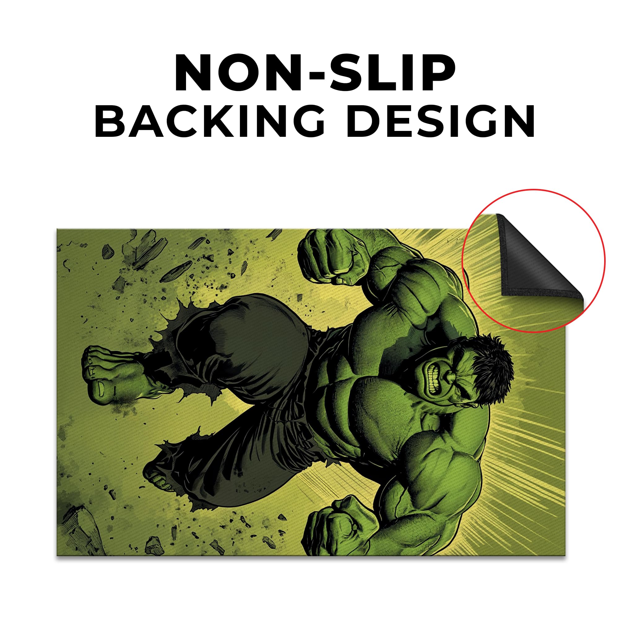 Hulk Inspired Decor Rug- 62x40 inches