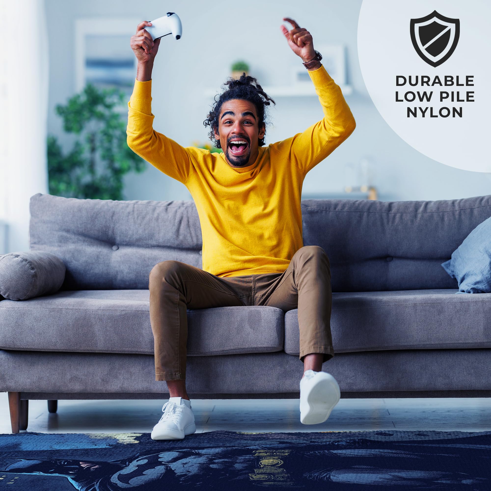 Dark Knight Batman Decor Rug- 62x40 inches