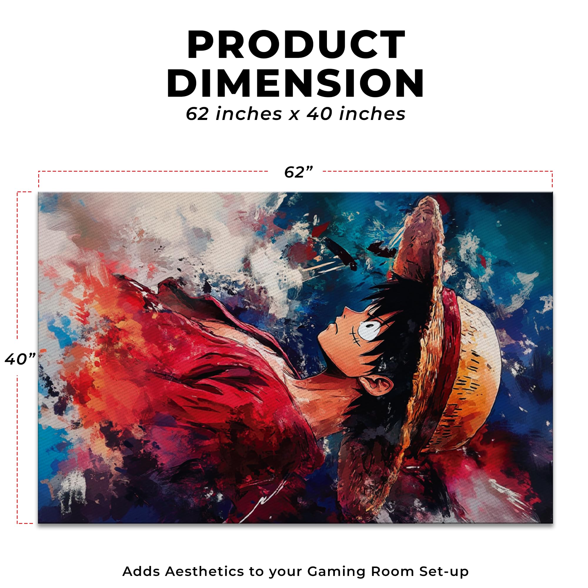 One Piece Inspired Decor Rug- 62x40 inches