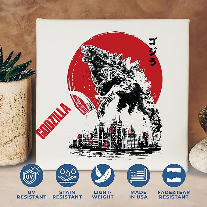 Godzilla Wall Canvas Set of 1