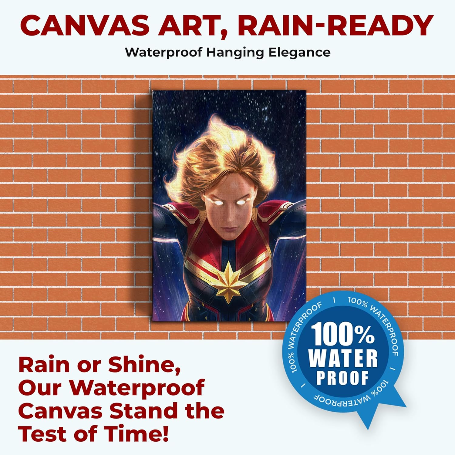 Captain Marvel Wall Canvas Set of 1