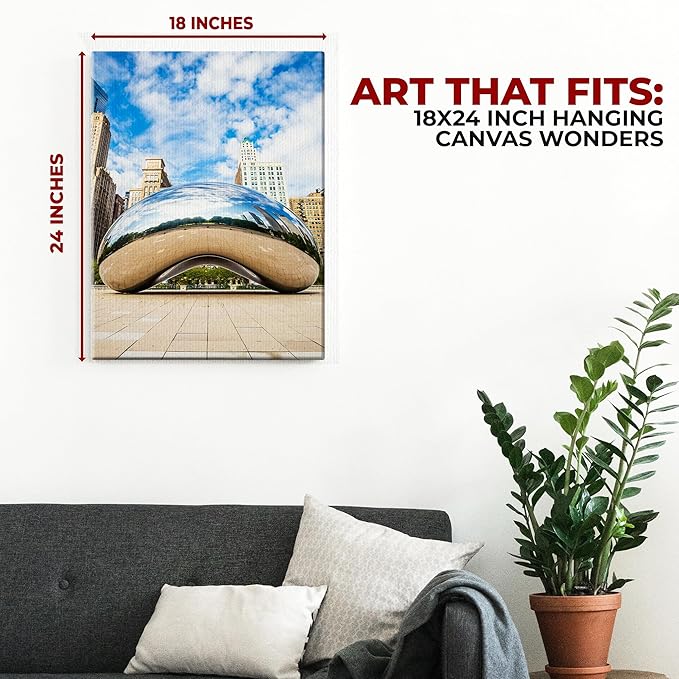 Chicago City Wall Canvas Set of 1