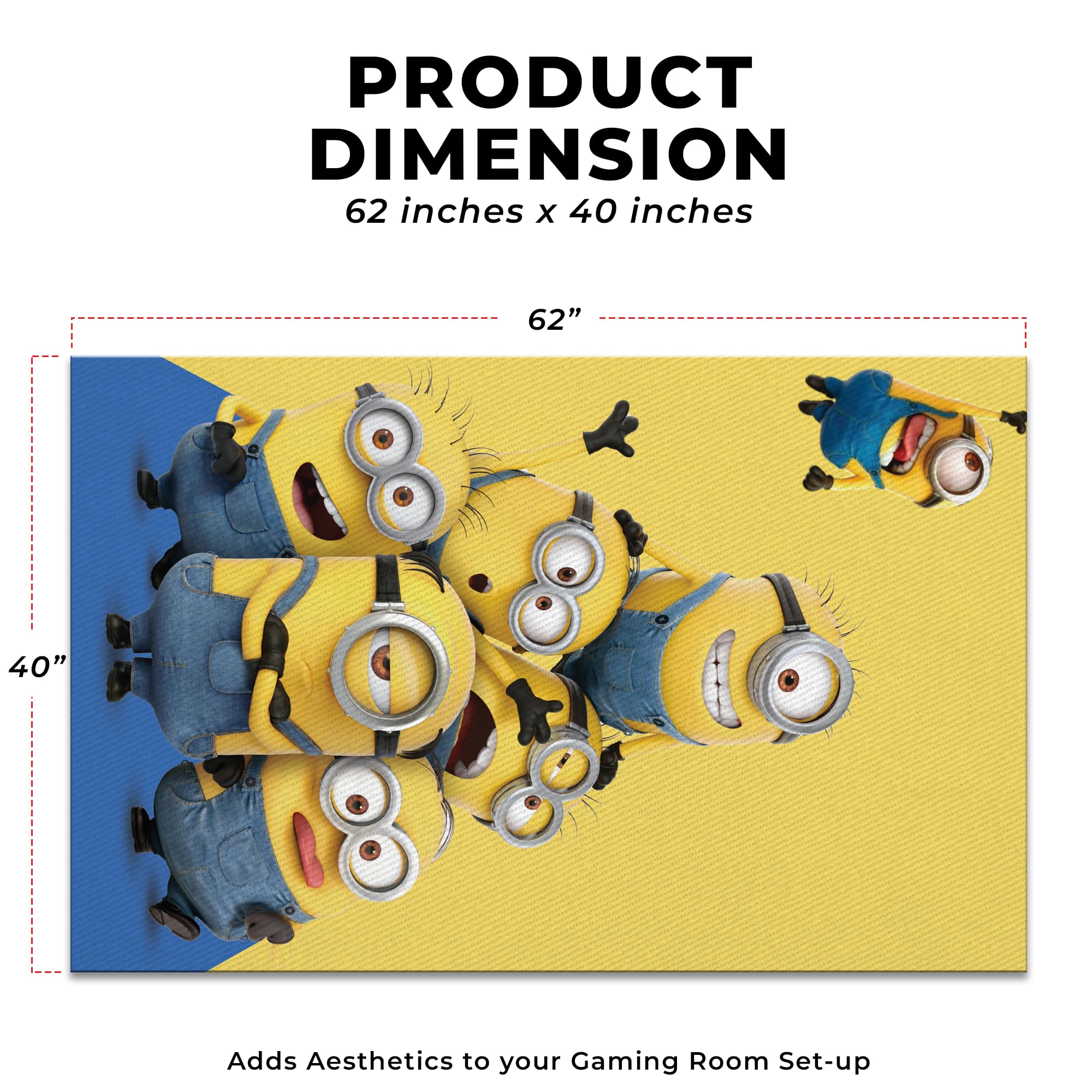 Minions Inspired Decor Rug- 62x40 inches