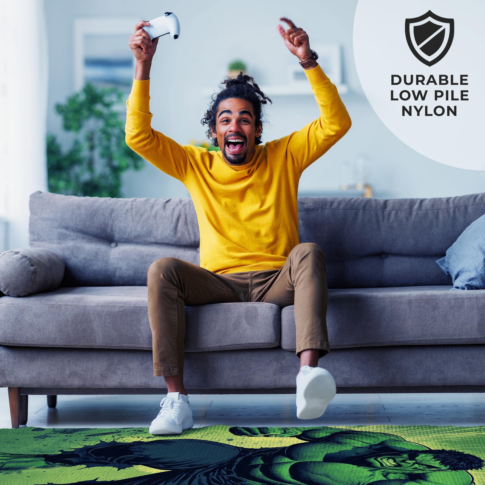 Hulk Inspired Decor Rug- 62x40 inches