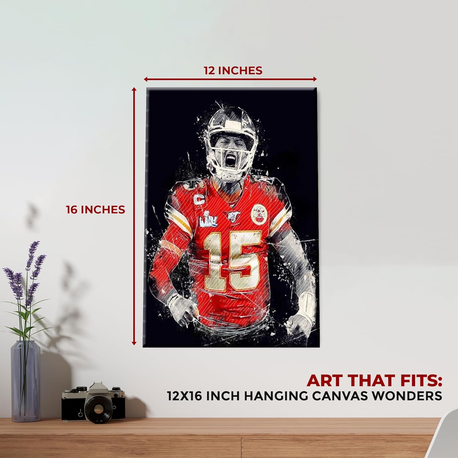 Patrick Mahomes Wall Canvas Set of 1