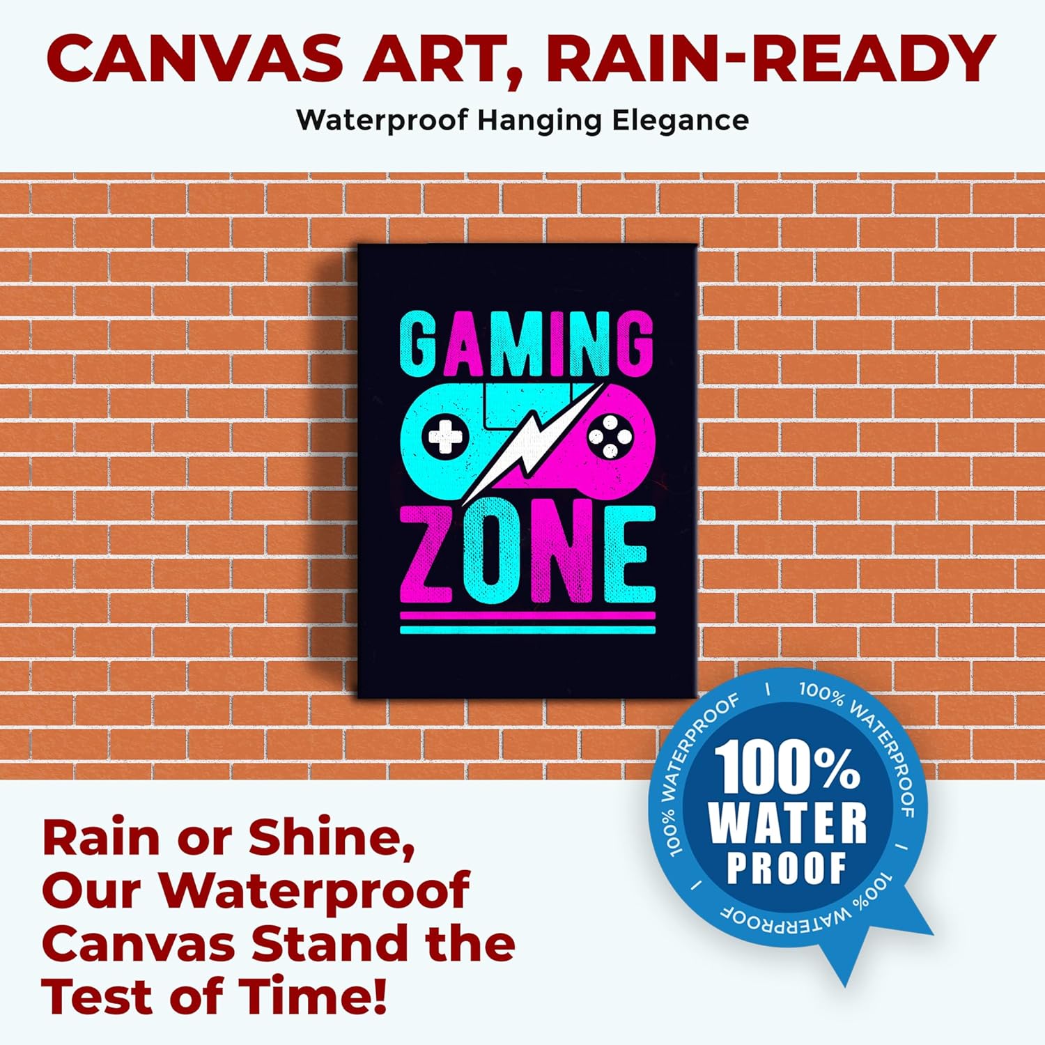 Gaming Zone Wall Canvas Set of 1