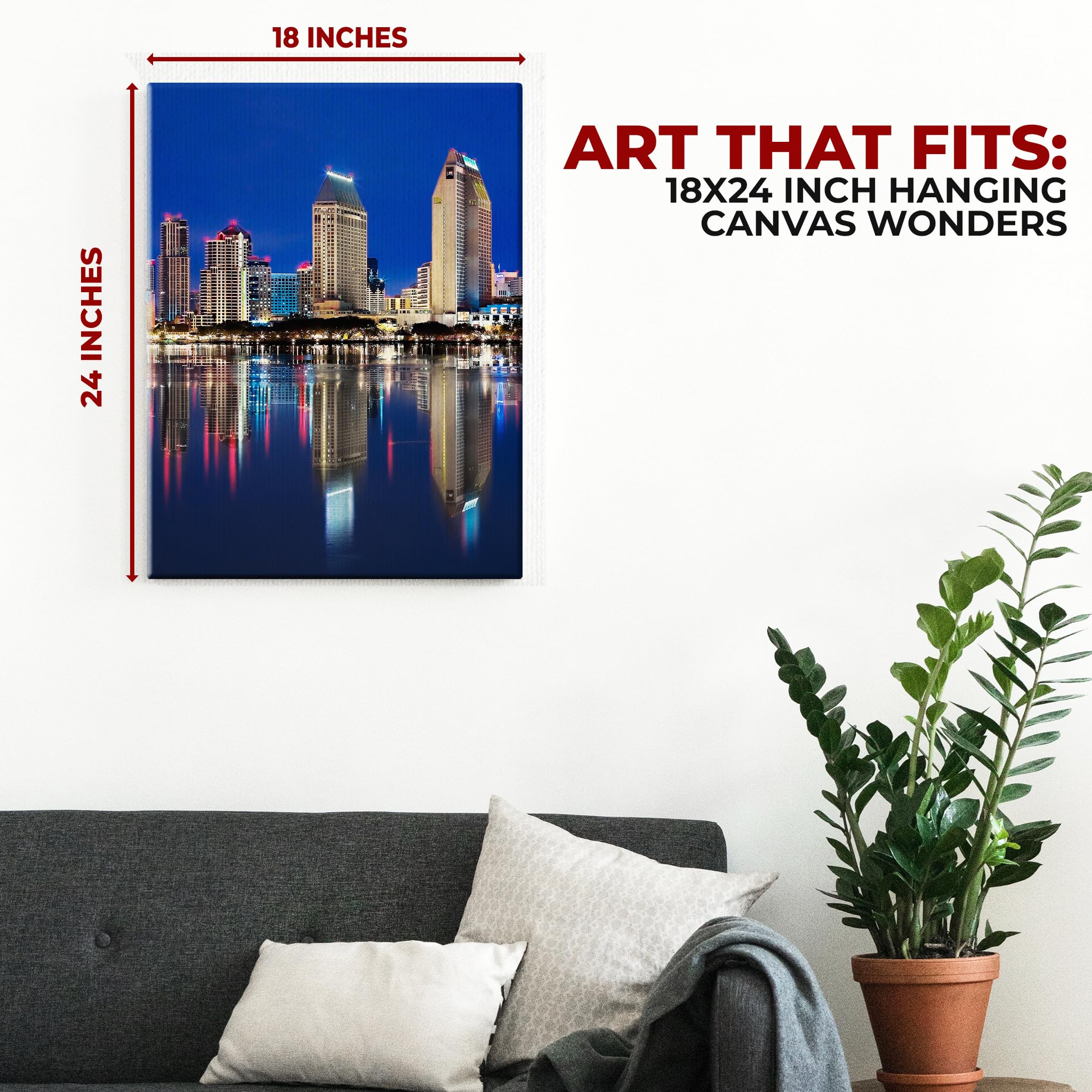 San Diego Wall Canvas Set of 1