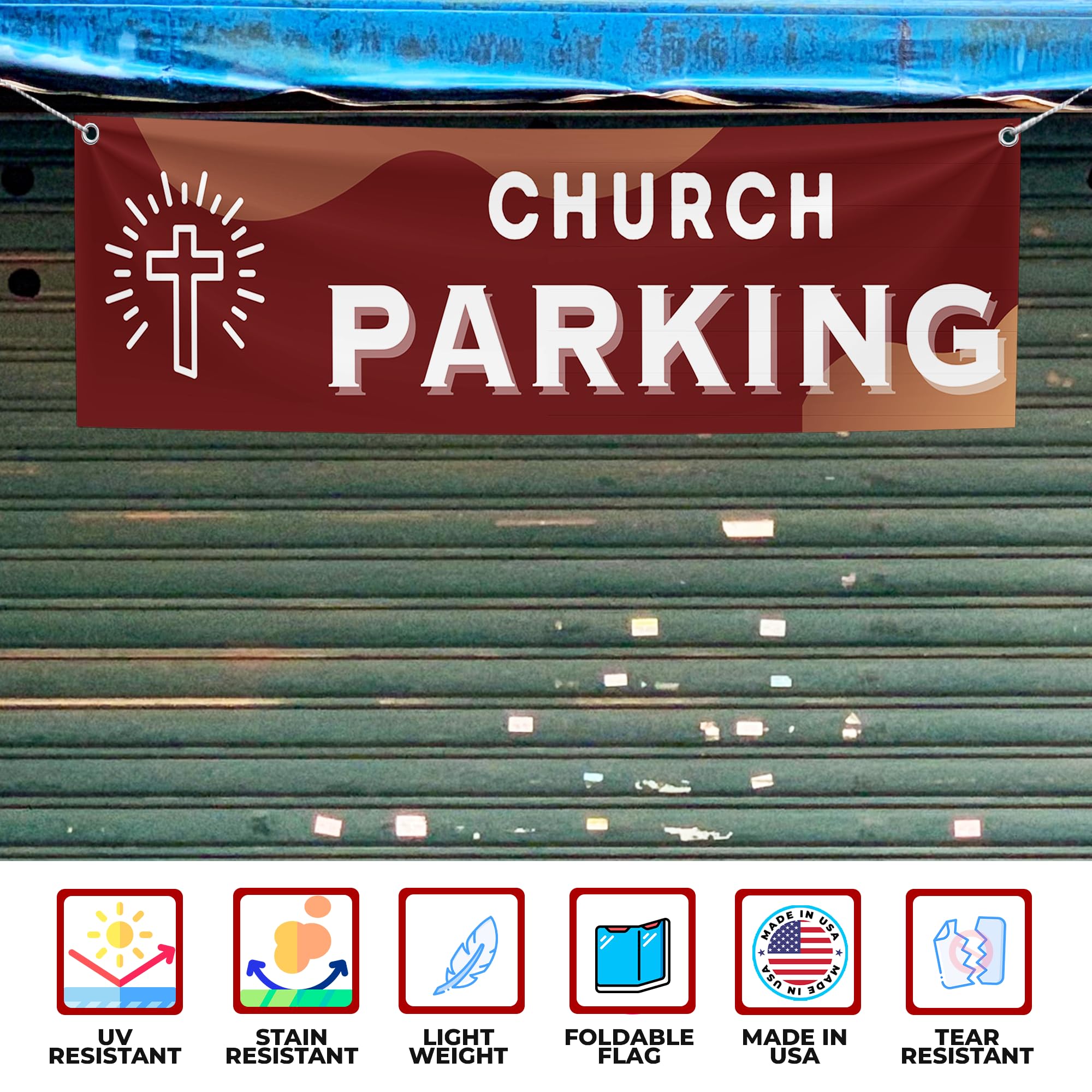 Church Parking Large Banner